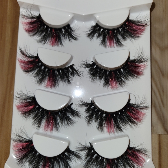 NWT Pink & Black Fluffy Lashes - Picture 5 of 5